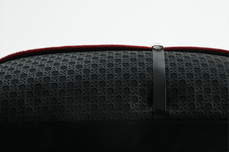 Crimson Rectangle Cushion Cover