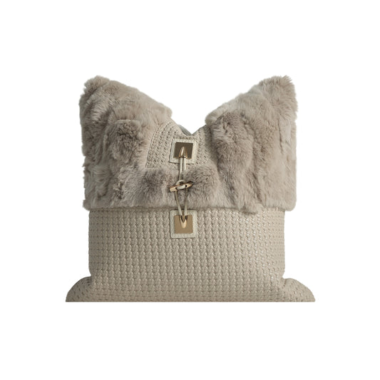 Tawny Fur Cushion Cover