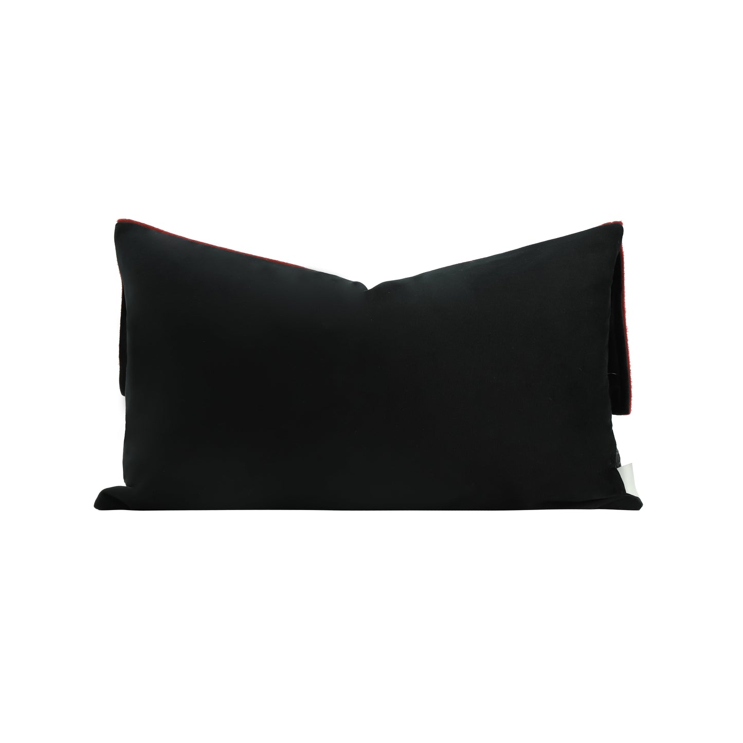 Crimson Rectangle Cushion Cover