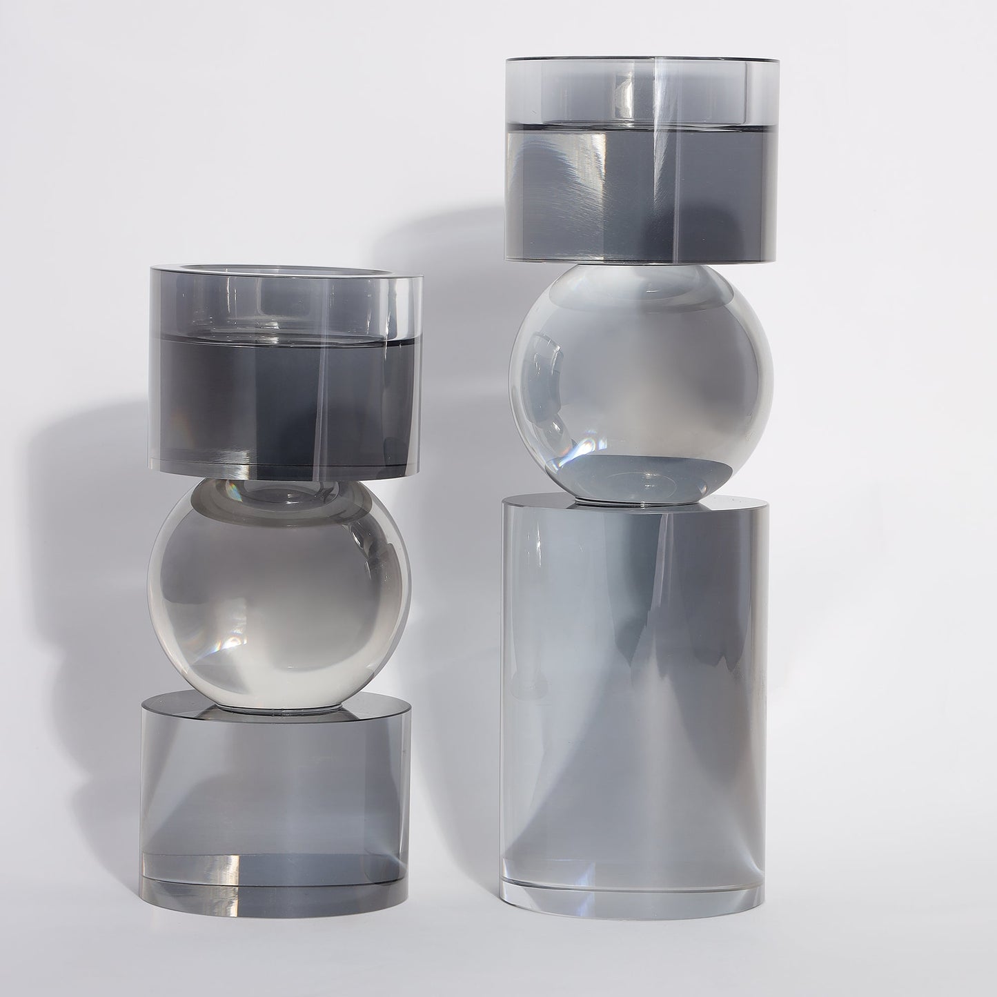 Veil Candle Holders - (Set of 2)