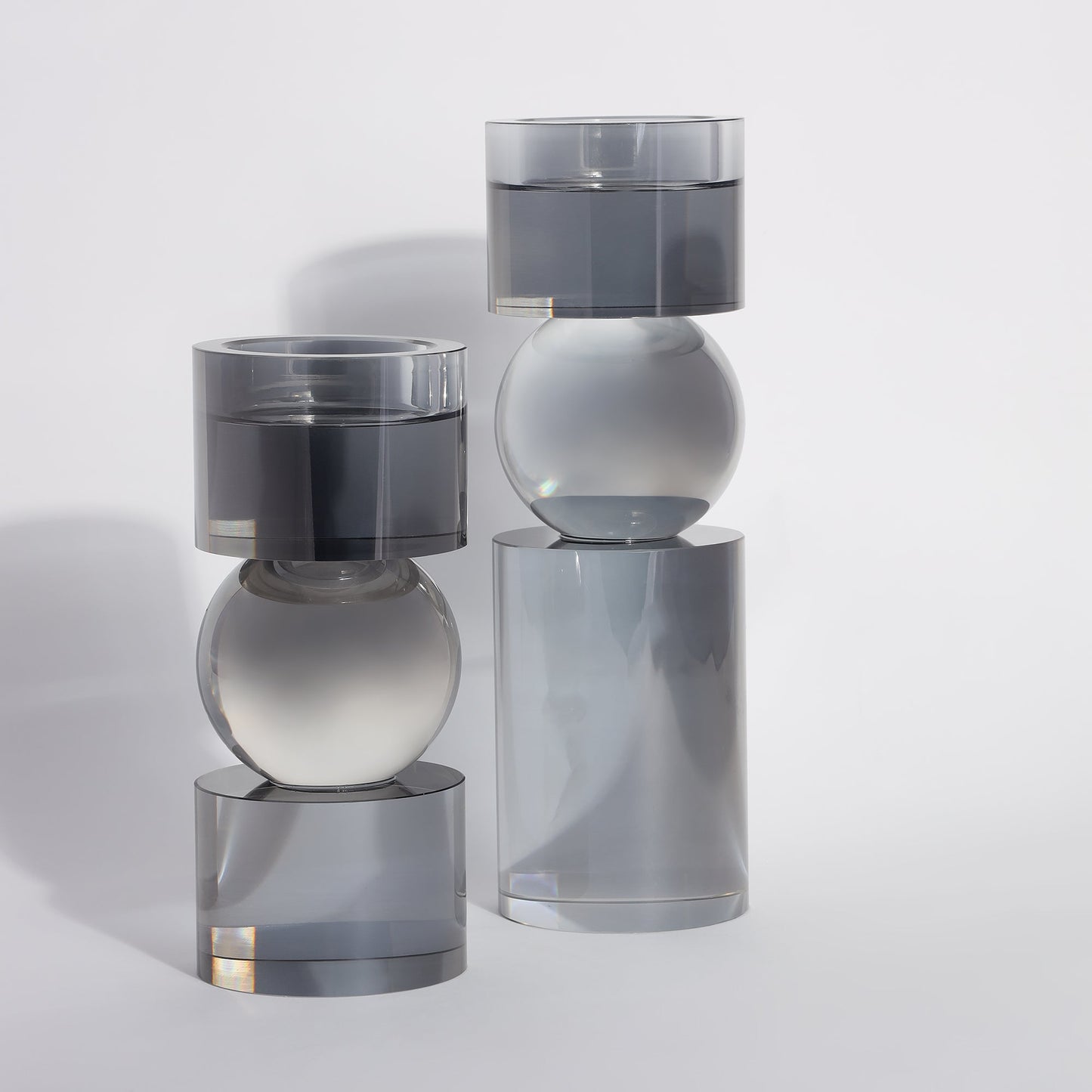Veil Candle Holders - (Set of 2)