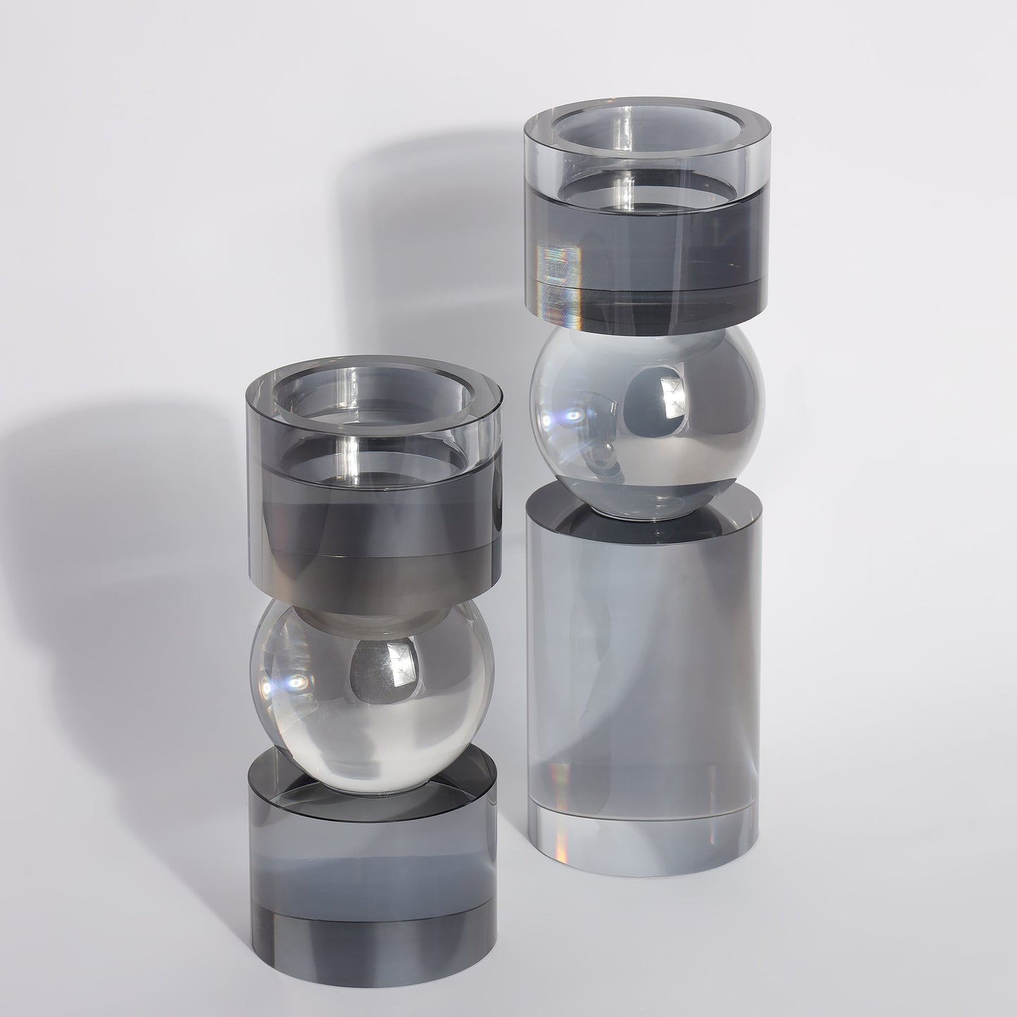 Veil Candle Holders - (Set of 2)