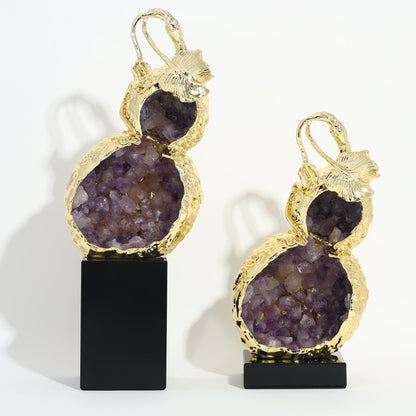 Aurora Amethyst Sculpture - Set of 2