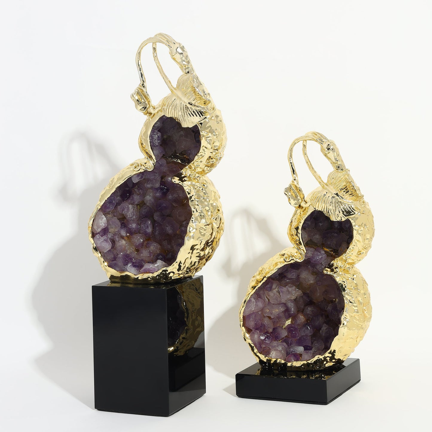 Aurora Amethyst Sculpture - Set of 2