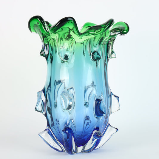 Aqua Crystal Vase