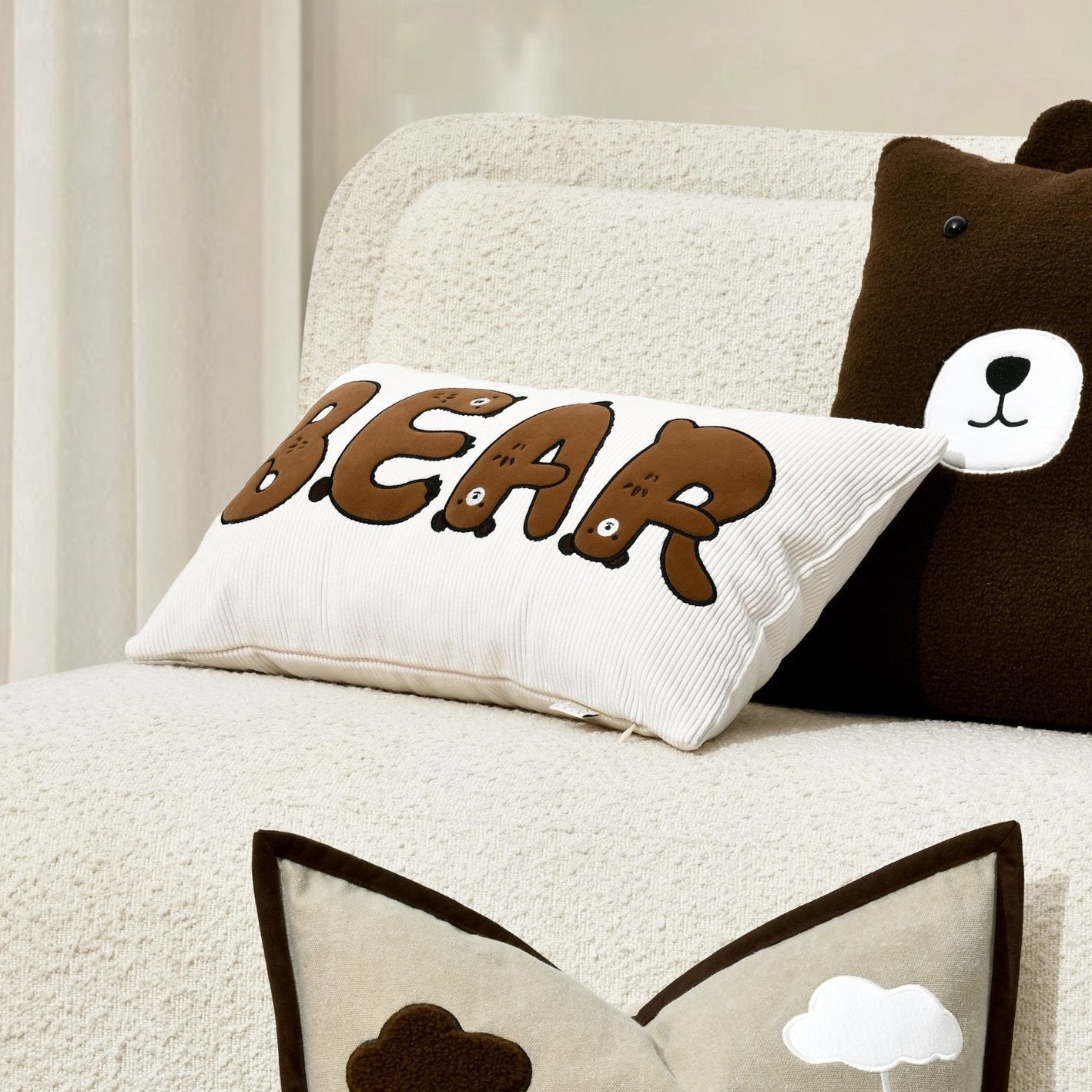 Biscuit Bear Cushion Cover