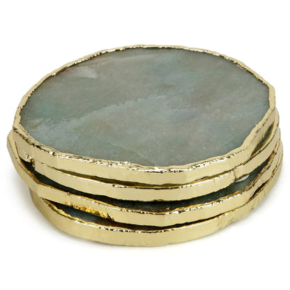 Aventurine Quartz Coasters (Set of 4)
