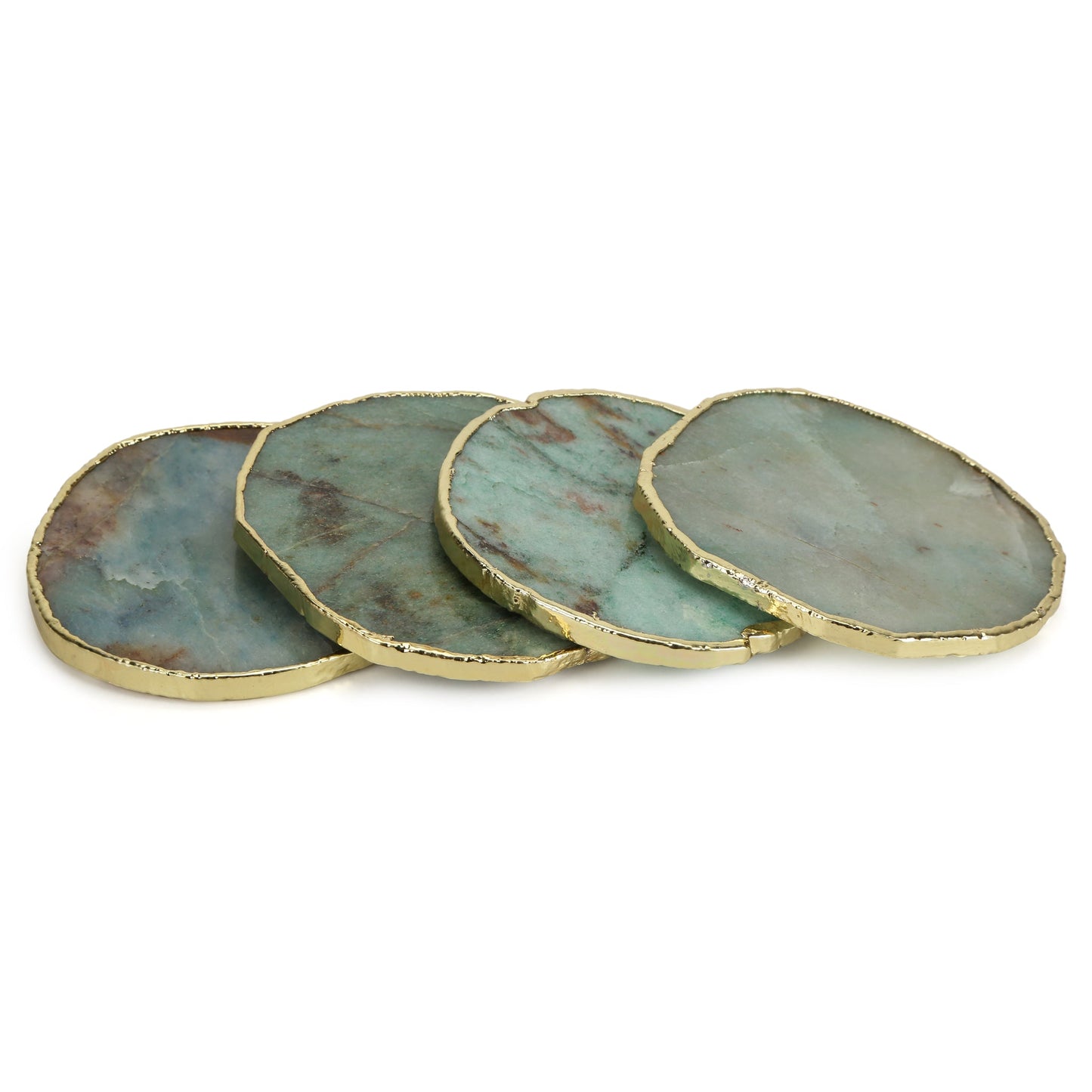 Aventurine Quartz Coasters (Set of 4)
