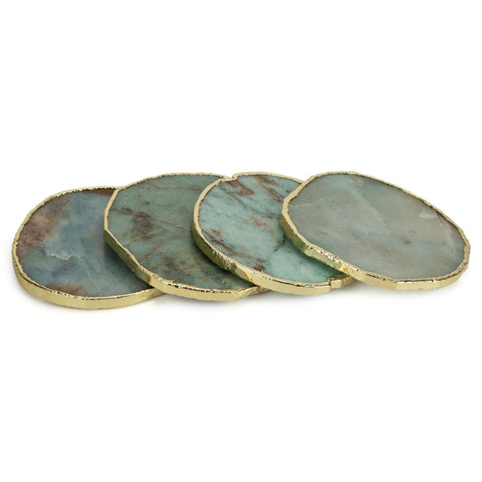 Aventurine Quartz Coasters (Set of 4)