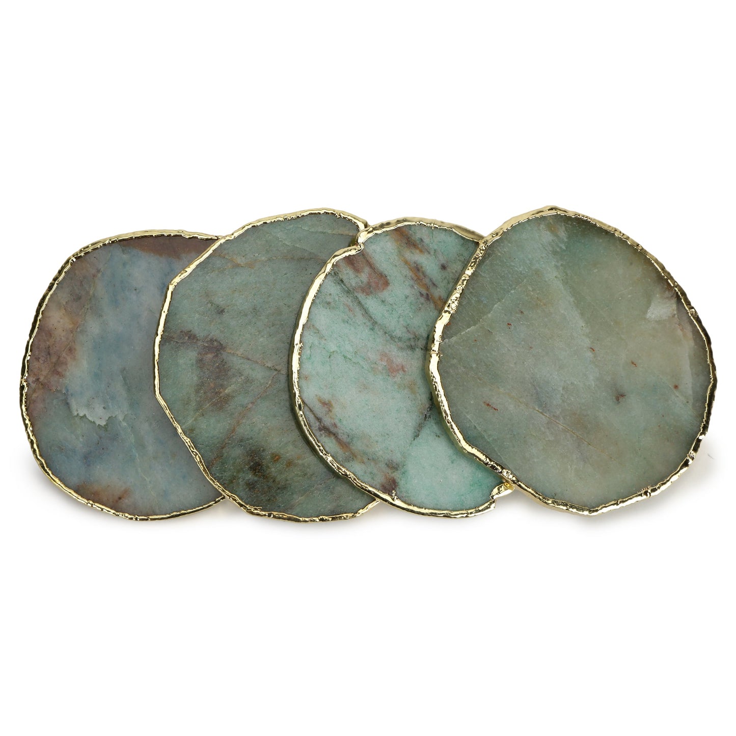 Aventurine Quartz Coasters (Set of 4)