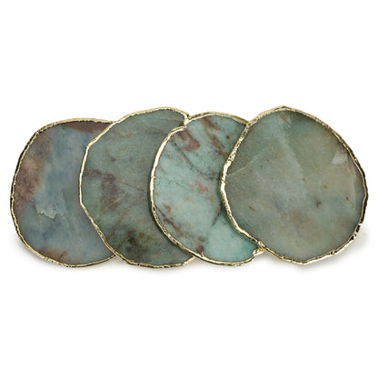 Aventurine Quartz Coasters (Set of 4)