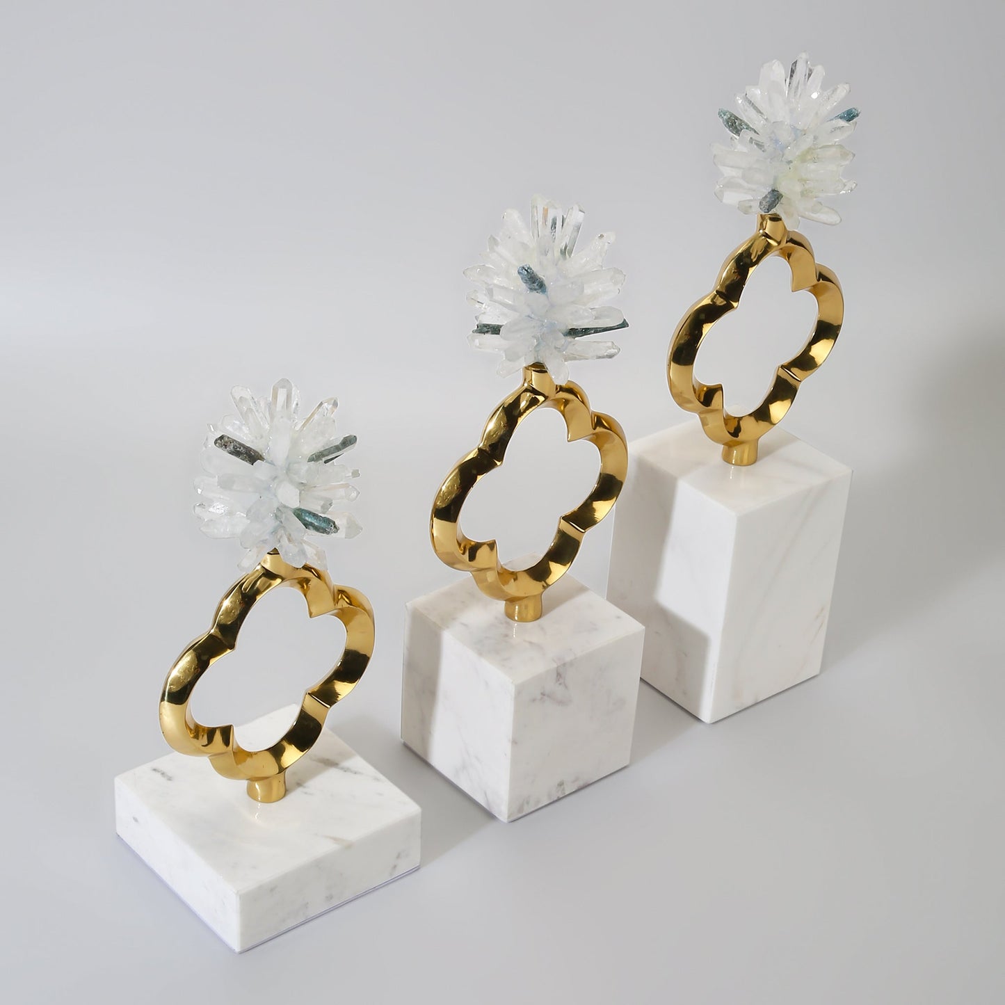 Carnation Sculpture - Set of 3