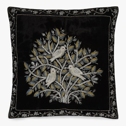 Faiz Embroidered Velvet Cushion Cover