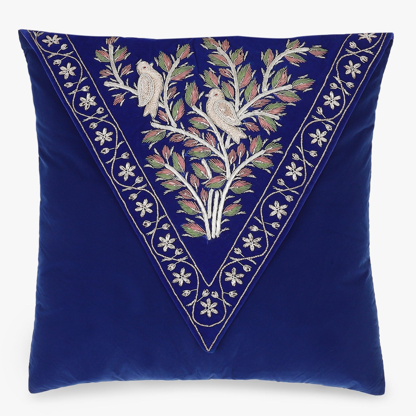 Arq Embroidered Velvet Cushion Cover