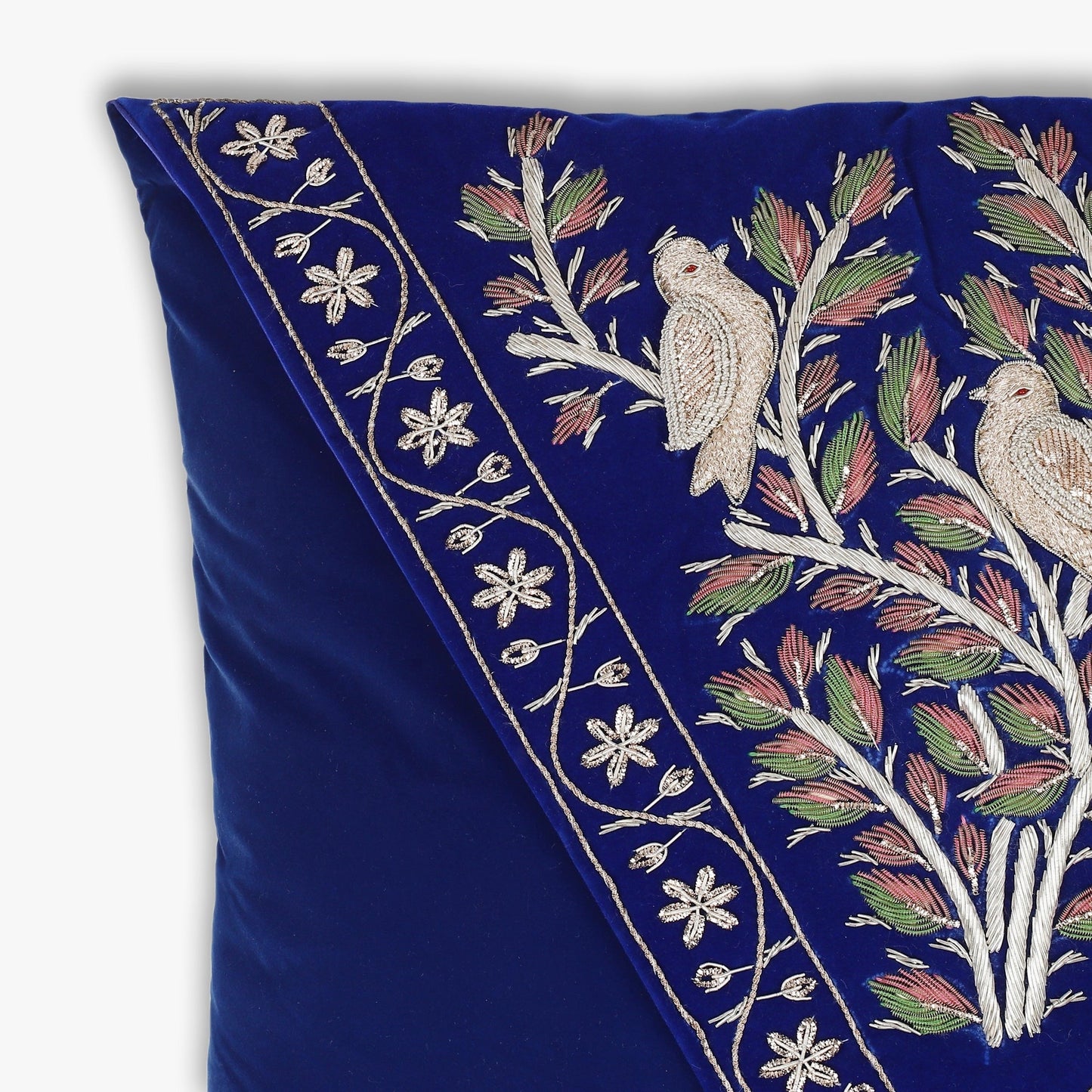 Arq Embroidered Velvet Cushion Cover