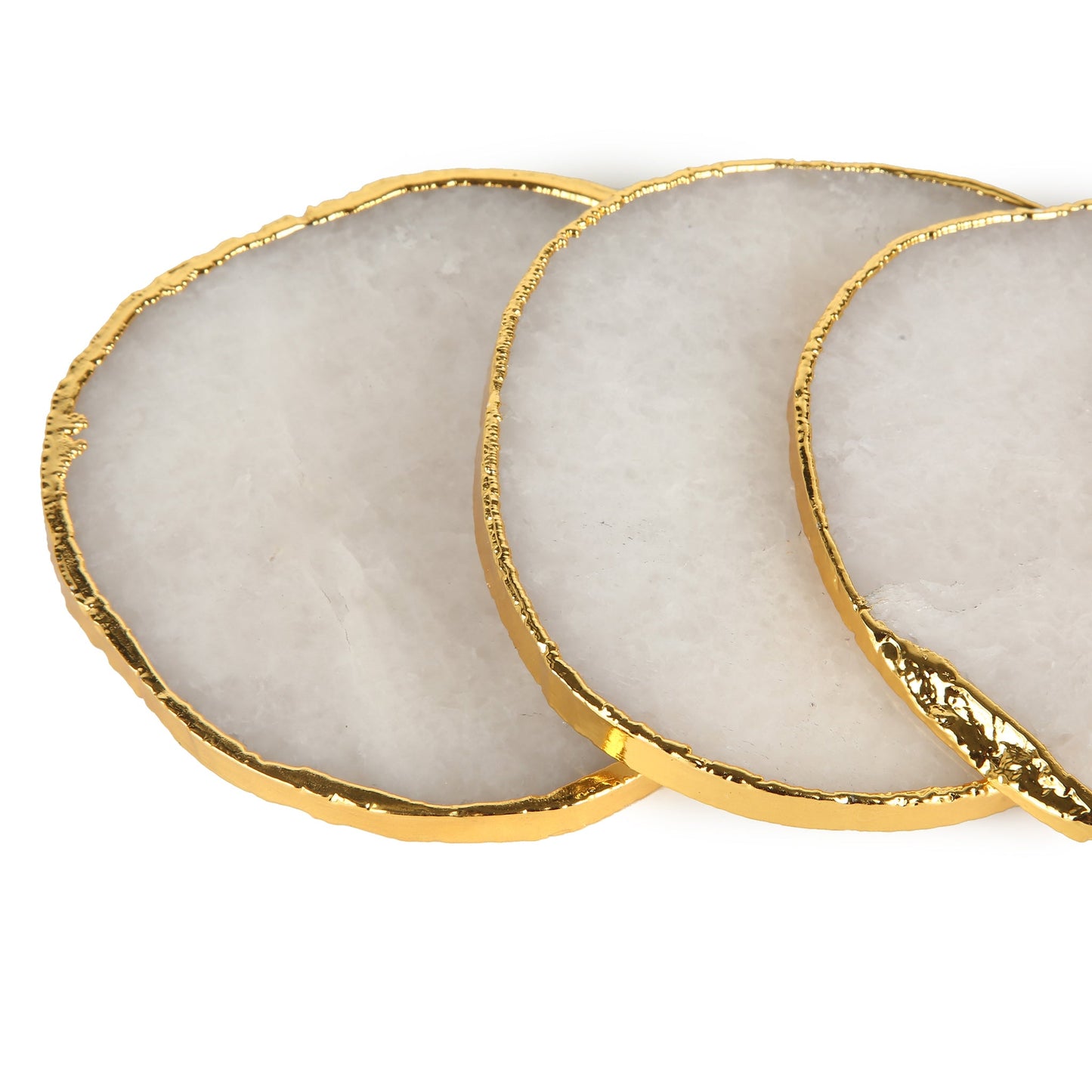 Smokey Quartz Coasters (Set of 4)
