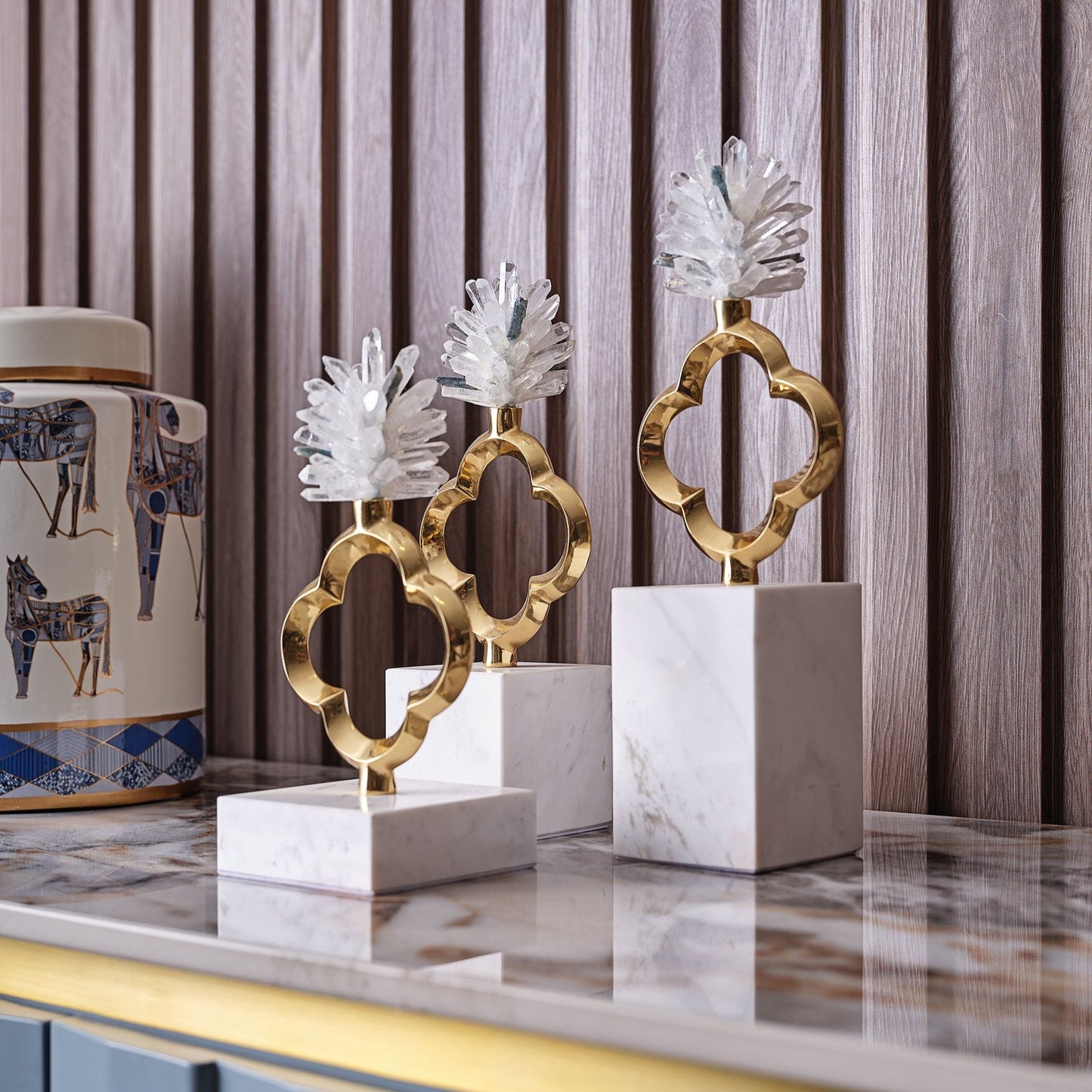 Carnation Sculpture - Set of 3