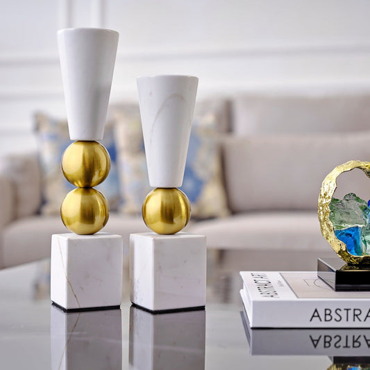 Marmor Candle Holder (Set of 2)