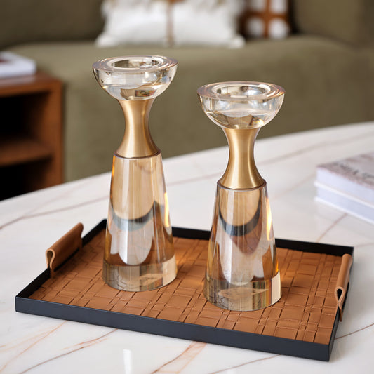 Dewdrop Candle Holders (Set of 2)