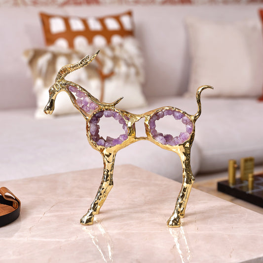 Antler Sculpture - Amethyst