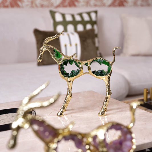 Antler Sculpture - Green Fluorite