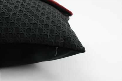 Crimson Rectangle Cushion Cover