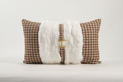 Basque Fur Rectangle Cushion