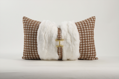 Basque Fur Rectangle Cushion