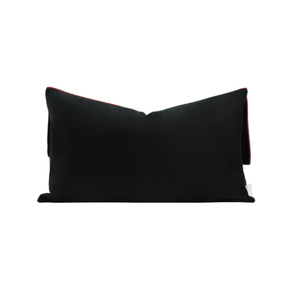 Crimson Rectangle Cushion Cover