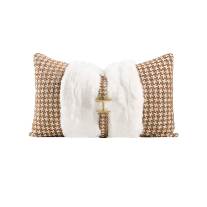 Basque Fur Rectangle Cushion